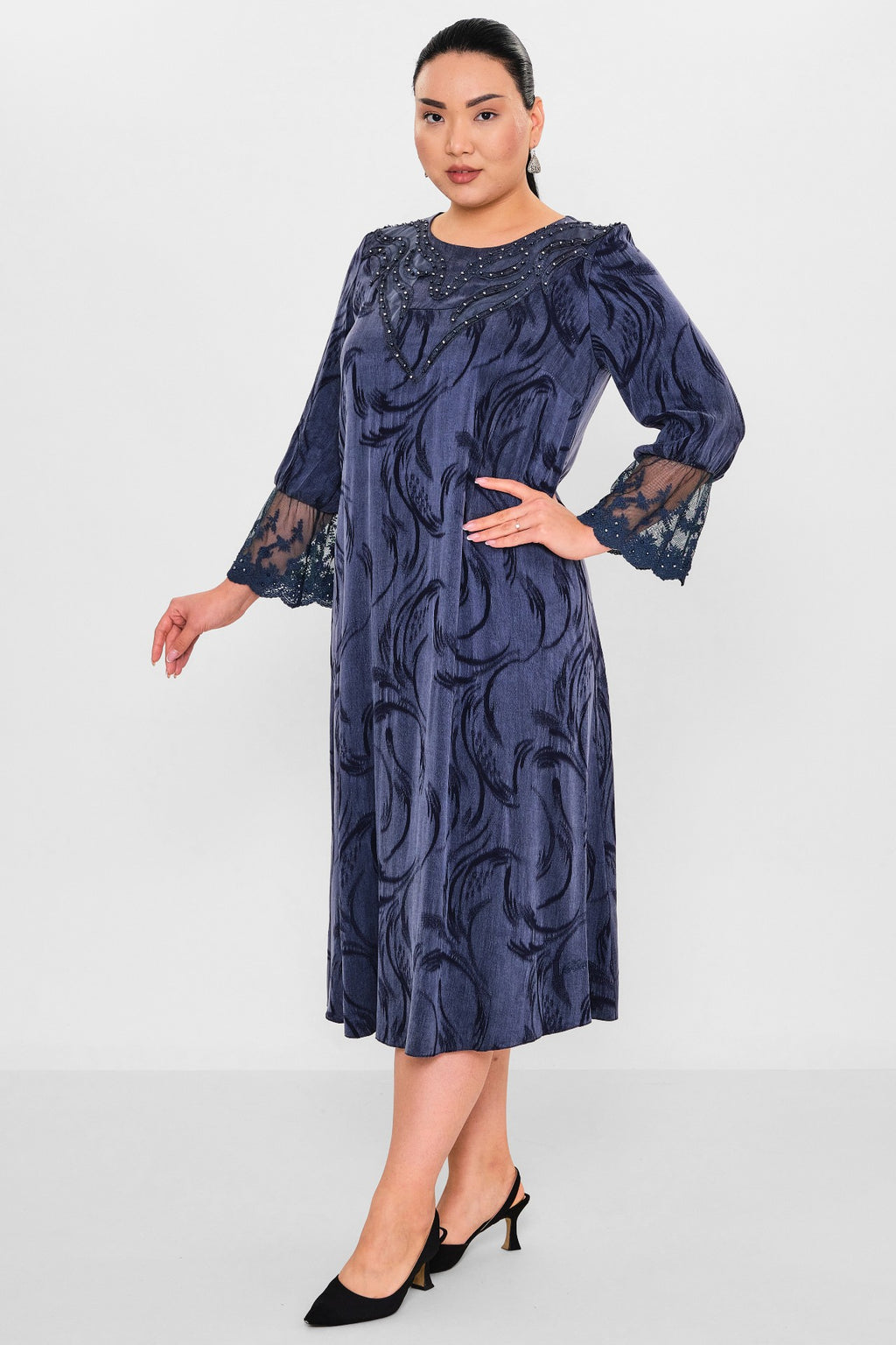 Ksas - Plus Size Dress (KSAS32393) - 8690200127519