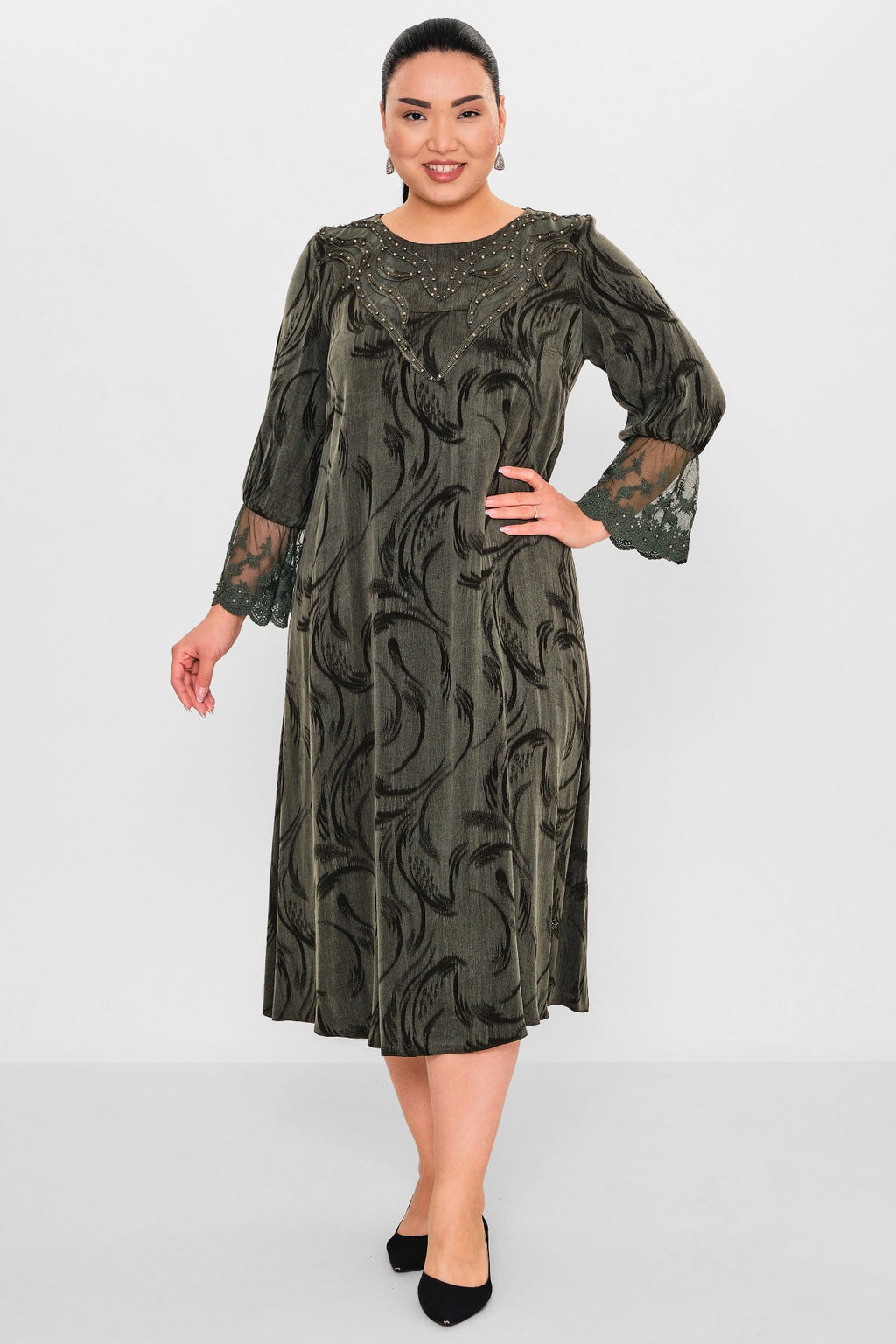 Ksas - Plus Size Dress (KSAS32393) - 8690200127526