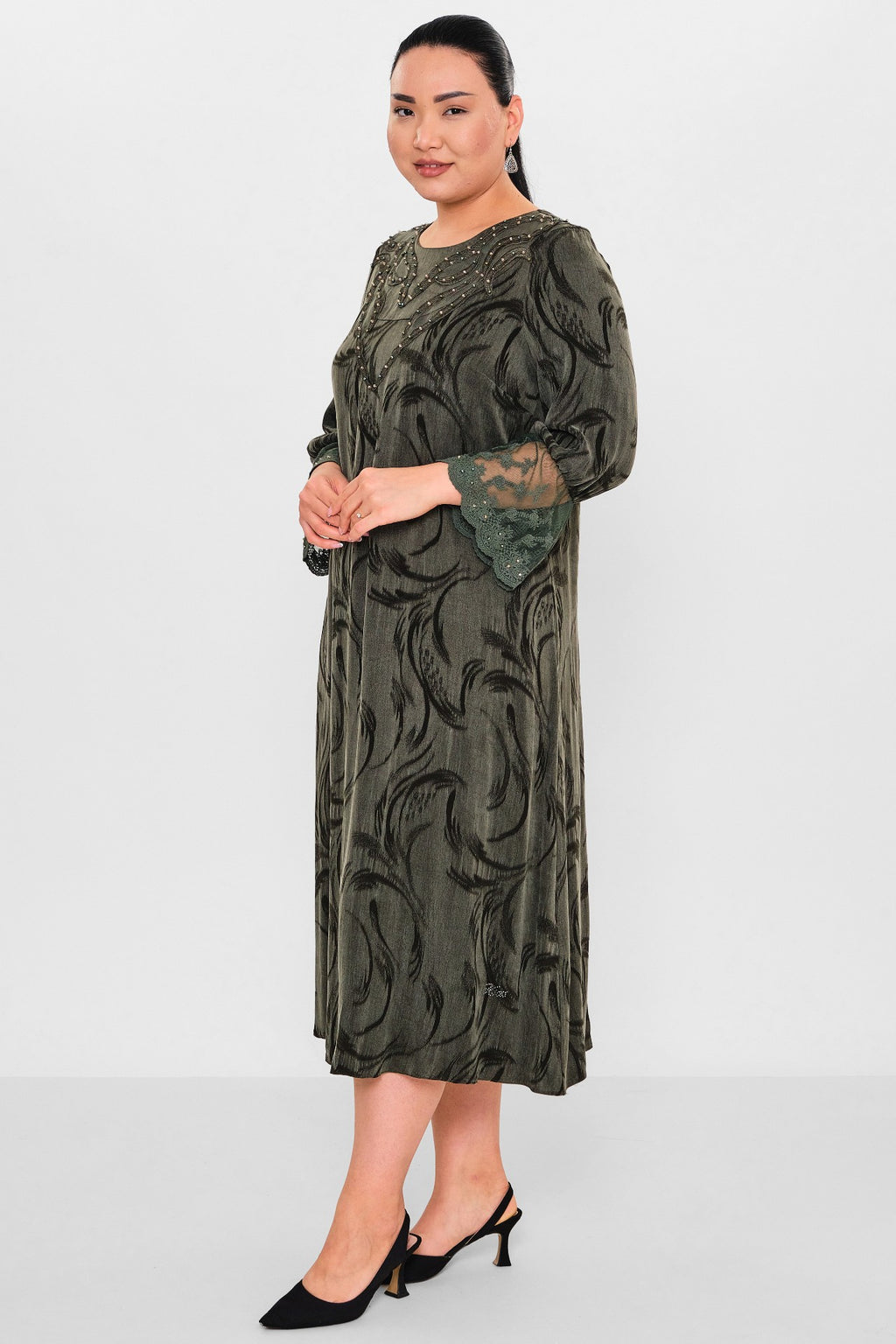 Ksas - Plus Size Dress (KSAS32393) - 8690200127526