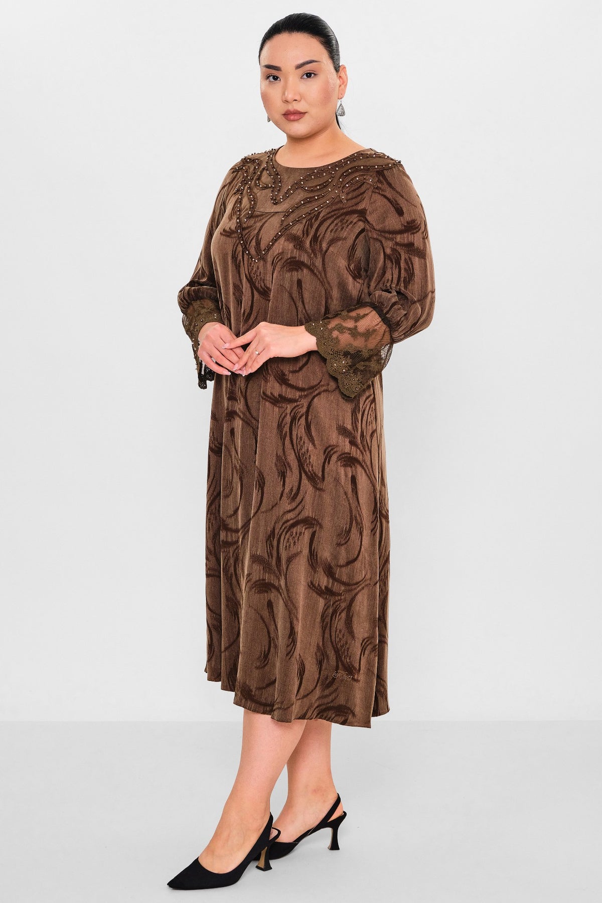 Ksas - Plus Size Dress (KSAS32393) - 8690200127533