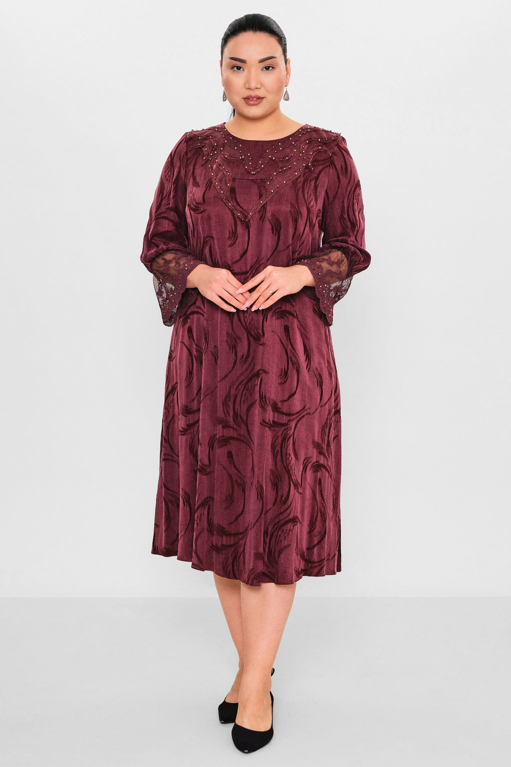 Ksas - Plus Size Dress (KSAS32393) - 8690200127540