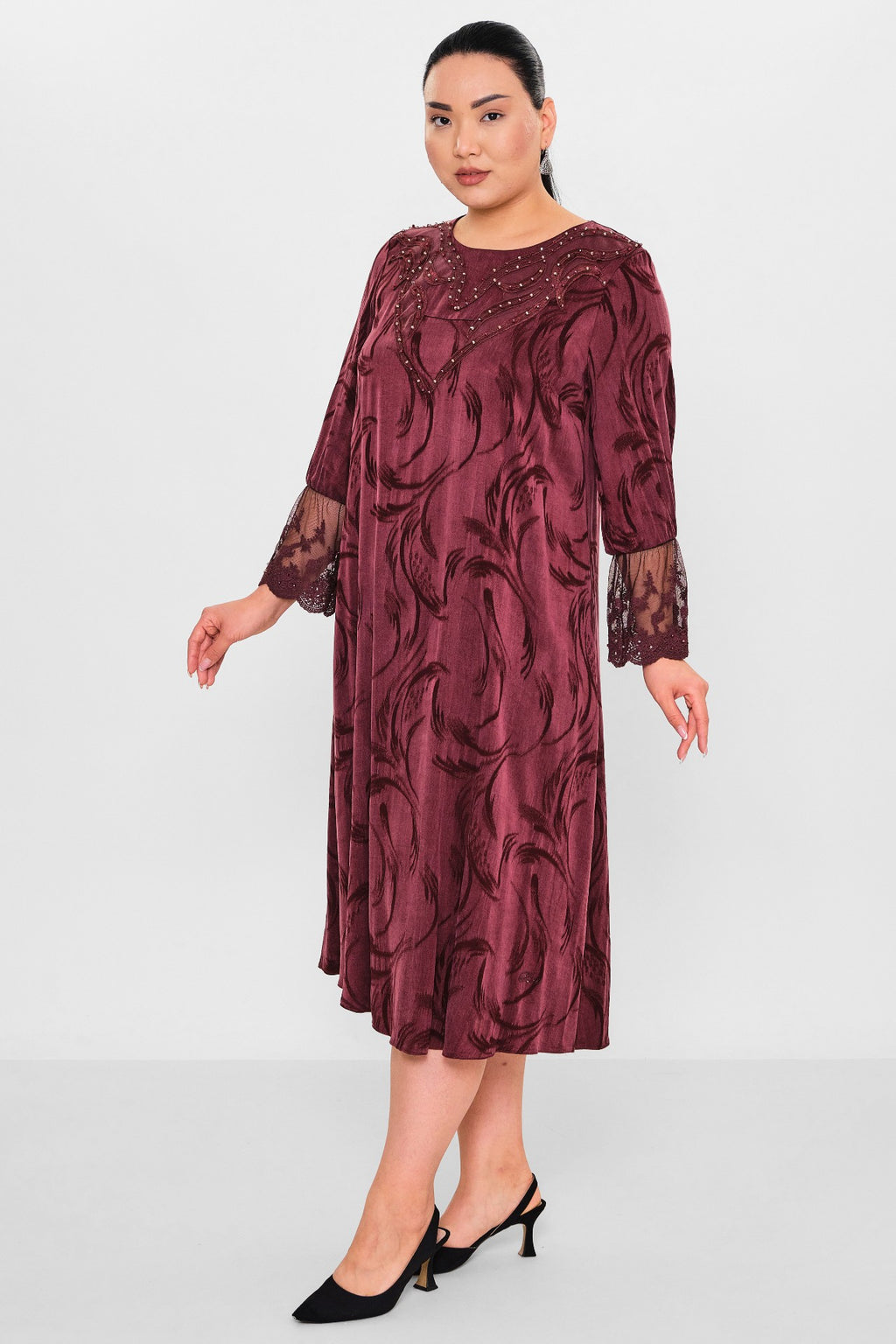Ksas - Plus Size Dress (KSAS32393) - 8690200127540