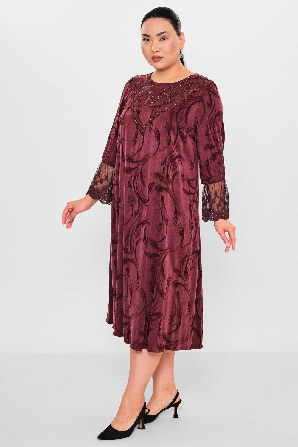 Ksas - Plus Size Dress (KSAS32393) - 8690200127540