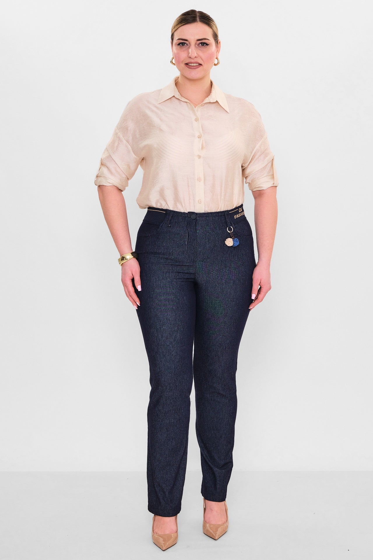 Devatex - Plus Size Trousers (DVT2910-378-42-48B) - 8690200127793