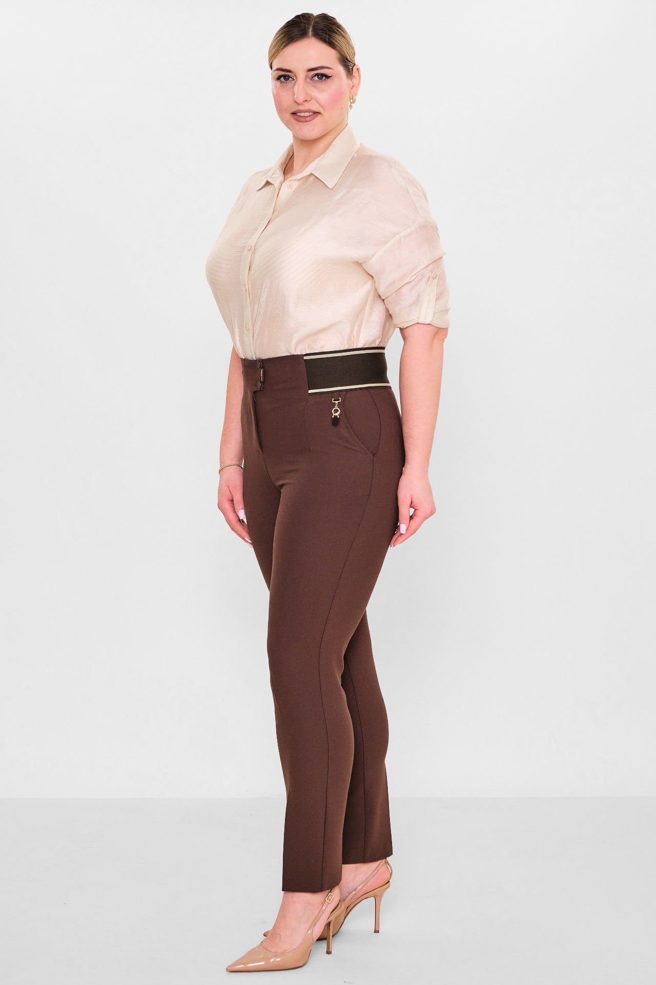 Devatex - Plus Size Trousers (DVT3052-200-42-48) - 8690200127892