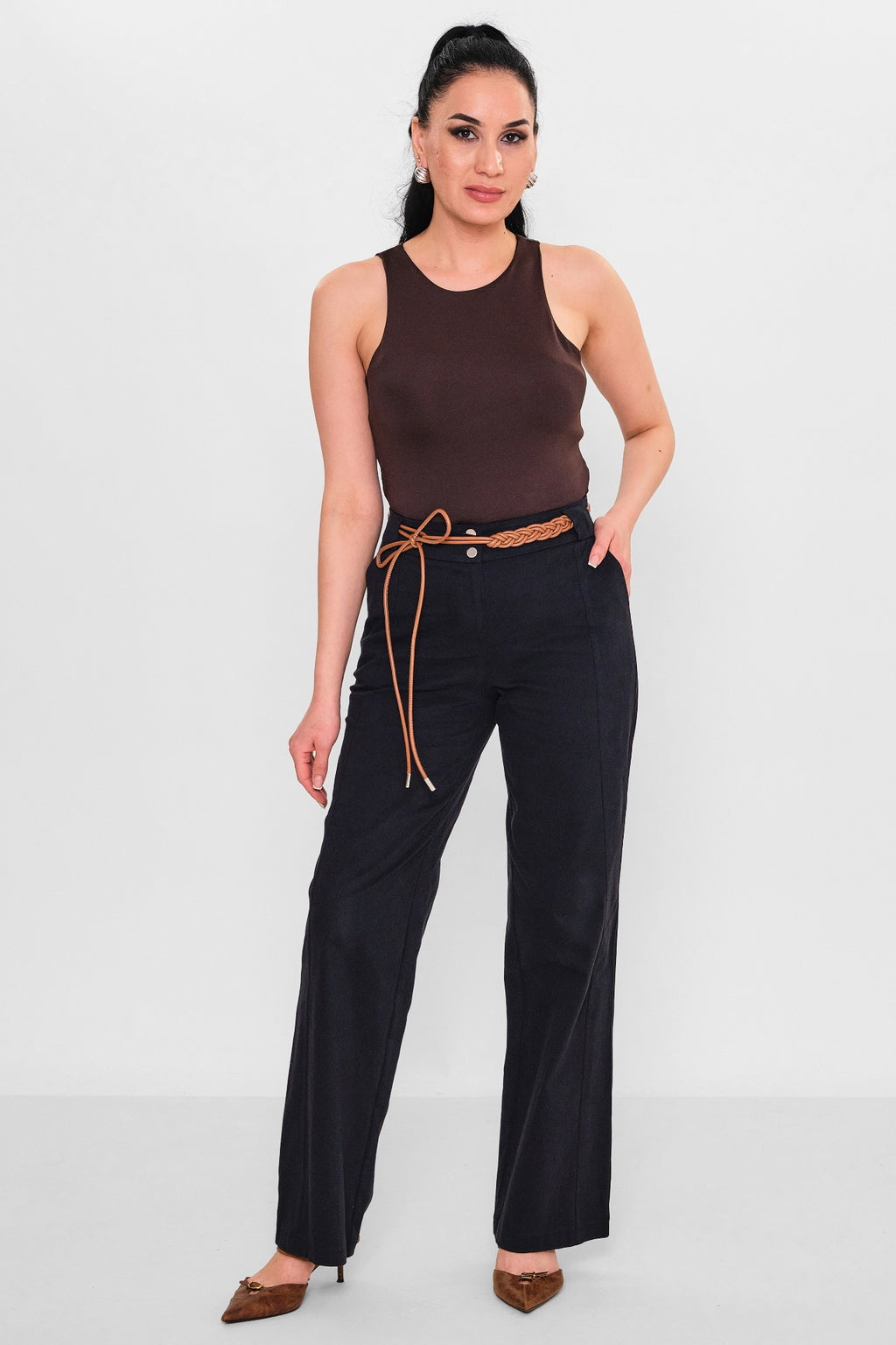 Devatex - Plus Size Trousers (DVT3089-075-36-42K) - 8690200127915