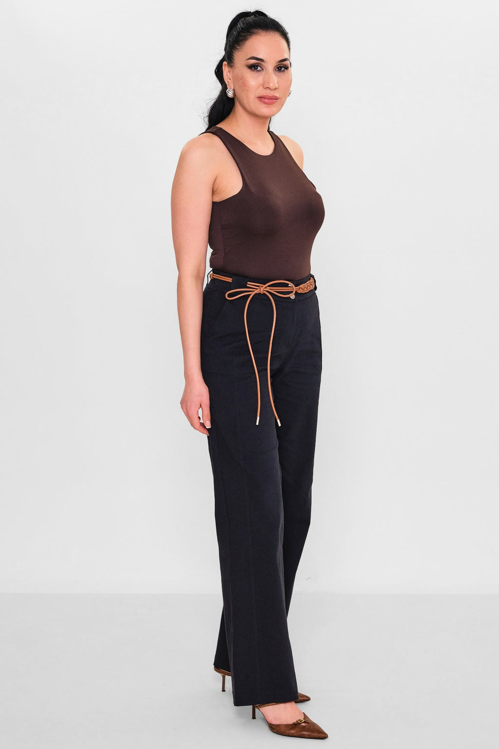 Devatex - Plus Size Trousers (DVT3089-075-36-42K) - 8690200127915