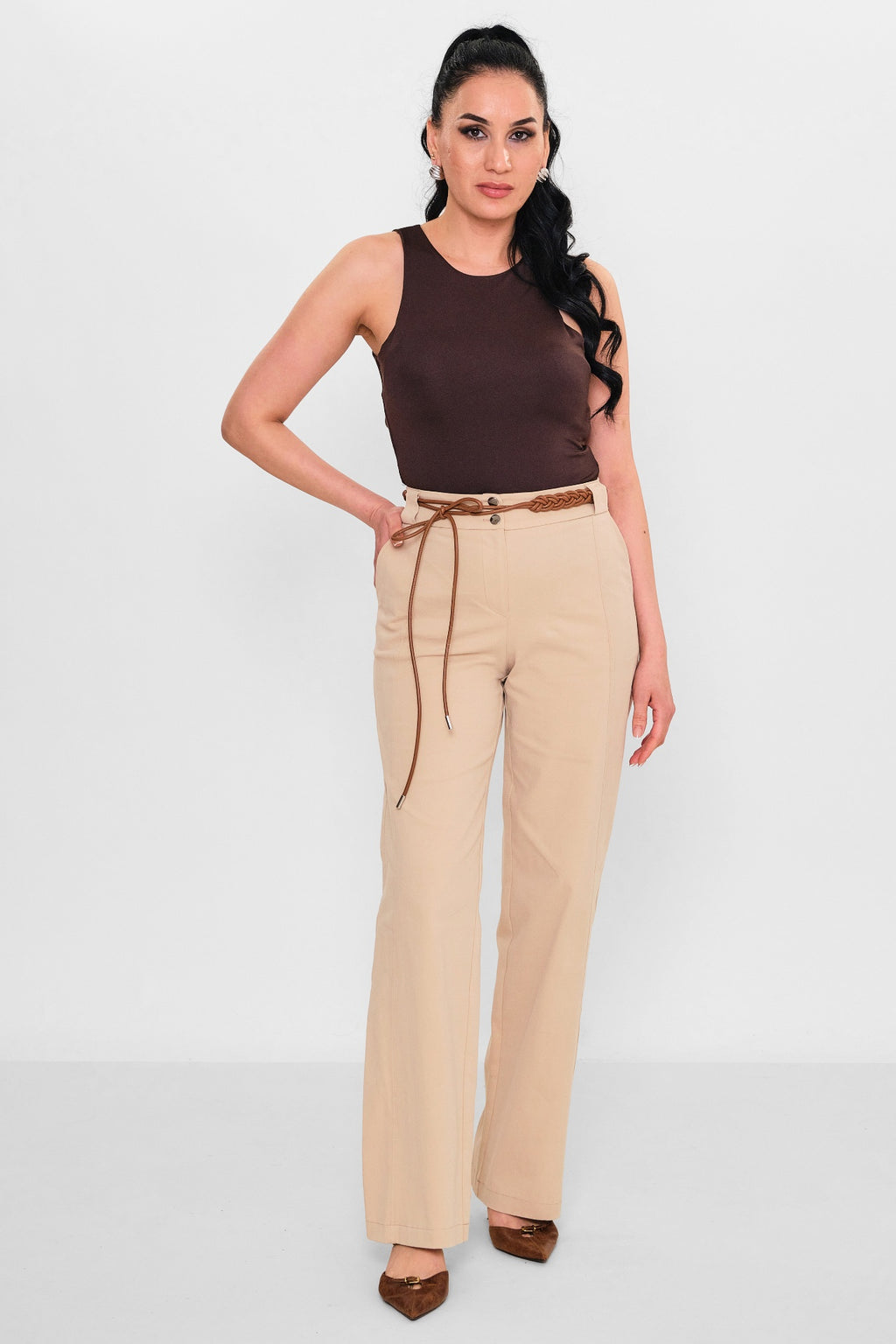 Devatex - Plus Size Trousers (DVT3089-075-36-42K) - 8690200127922