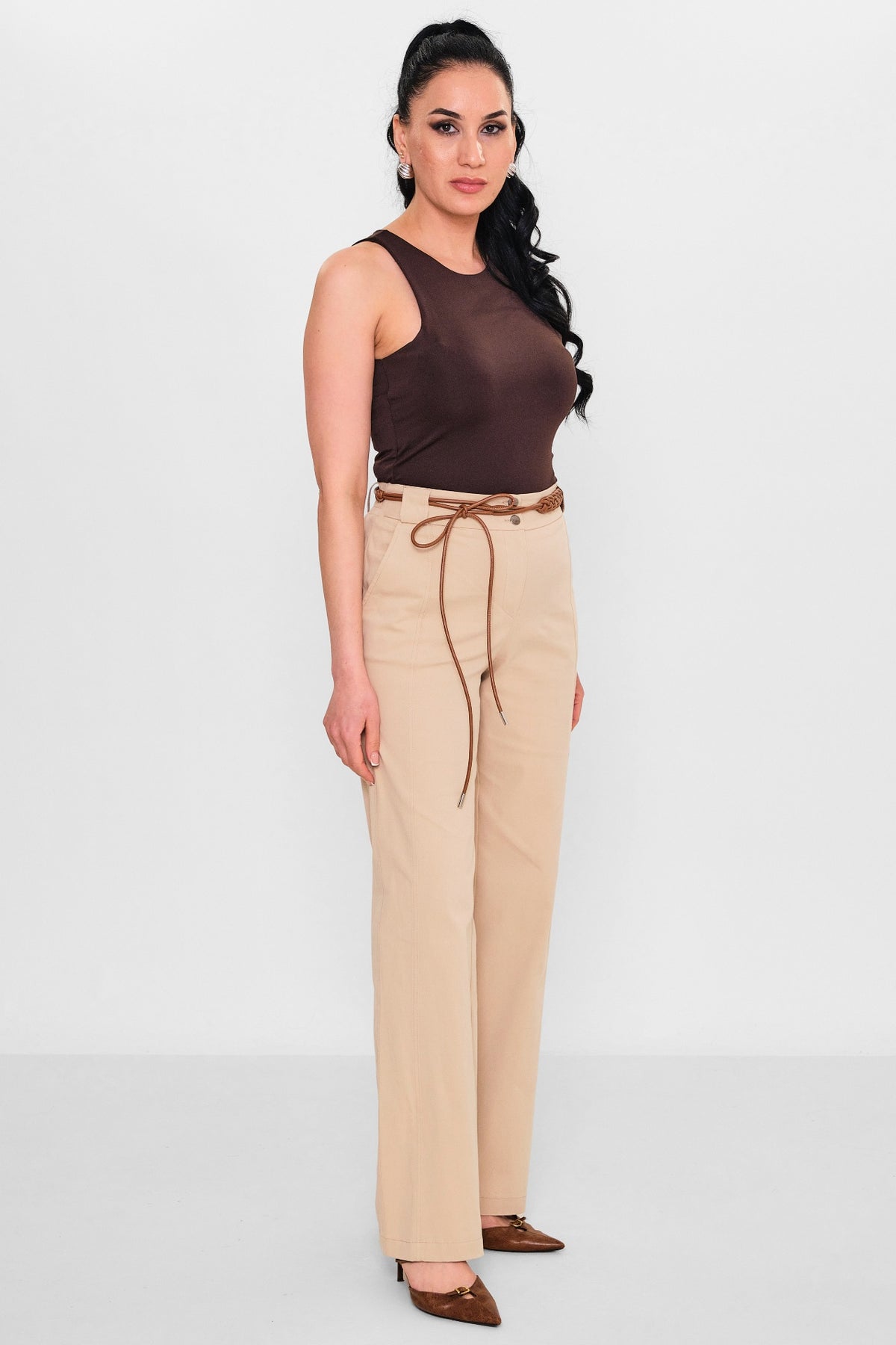 Devatex - Plus Size Trousers (DVT3089-075-36-42K) - 8690200127922