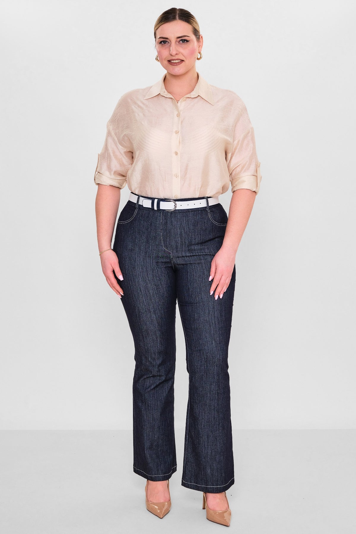 Devatex - Plus Size Trousers (DVT3091-391-42-48) - 8690200127960
