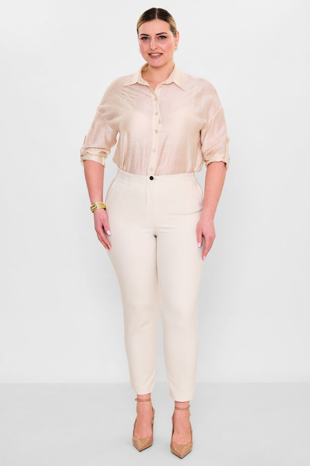 Devatex - Plus Size Trousers (DVT3102-383-42-48B) - 8690200128004