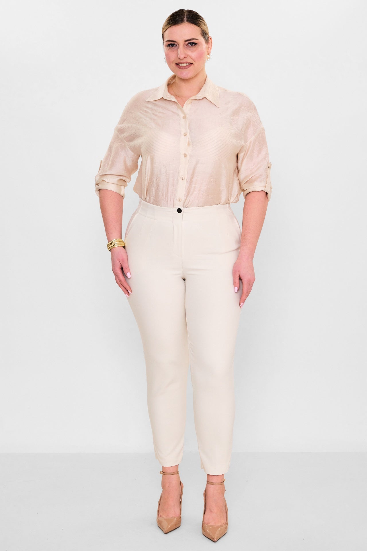 Devatex - Plus Size Trousers (DVT3102-383-42-48B) - 8690200128004