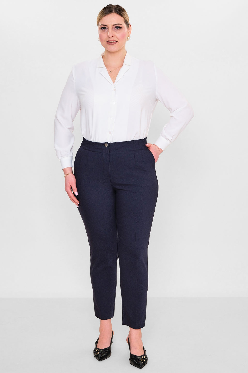 Devatex - Plus Size Trousers (DVT3102-383-42-48B) - 8690200128011