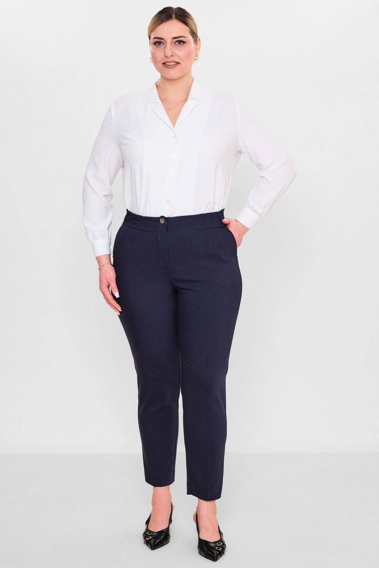 Devatex - Plus Size Trousers (DVT3102-383-42-48B) - 8690200128011