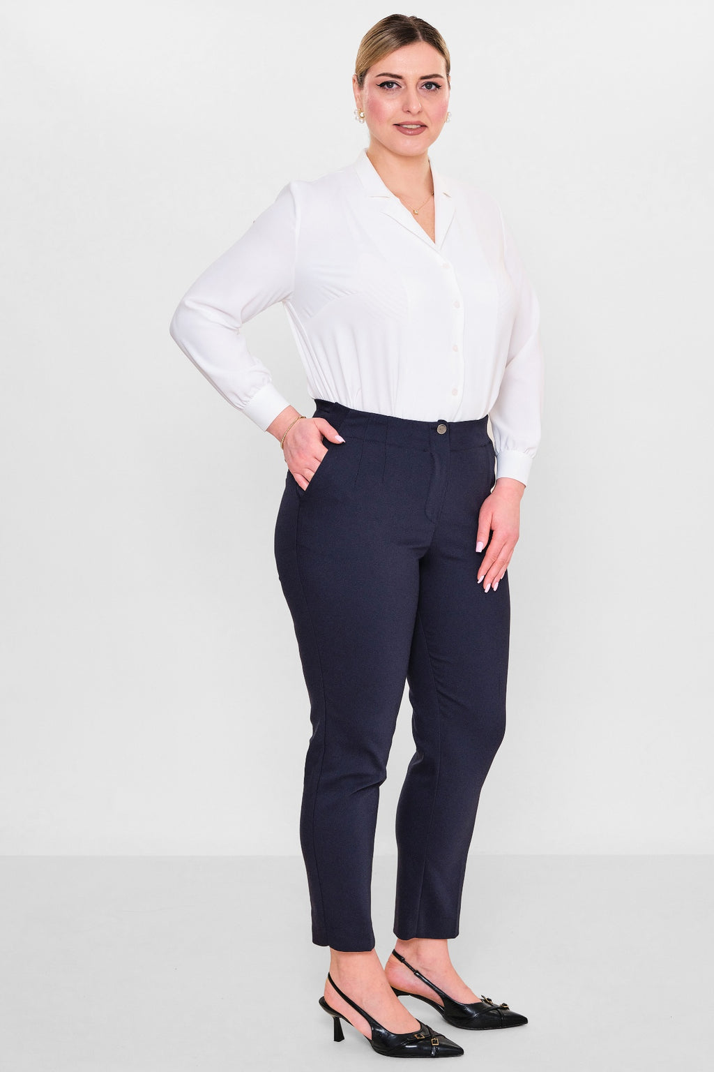 Devatex - Plus Size Trousers (DVT3102-383-42-48B) - 8690200128011