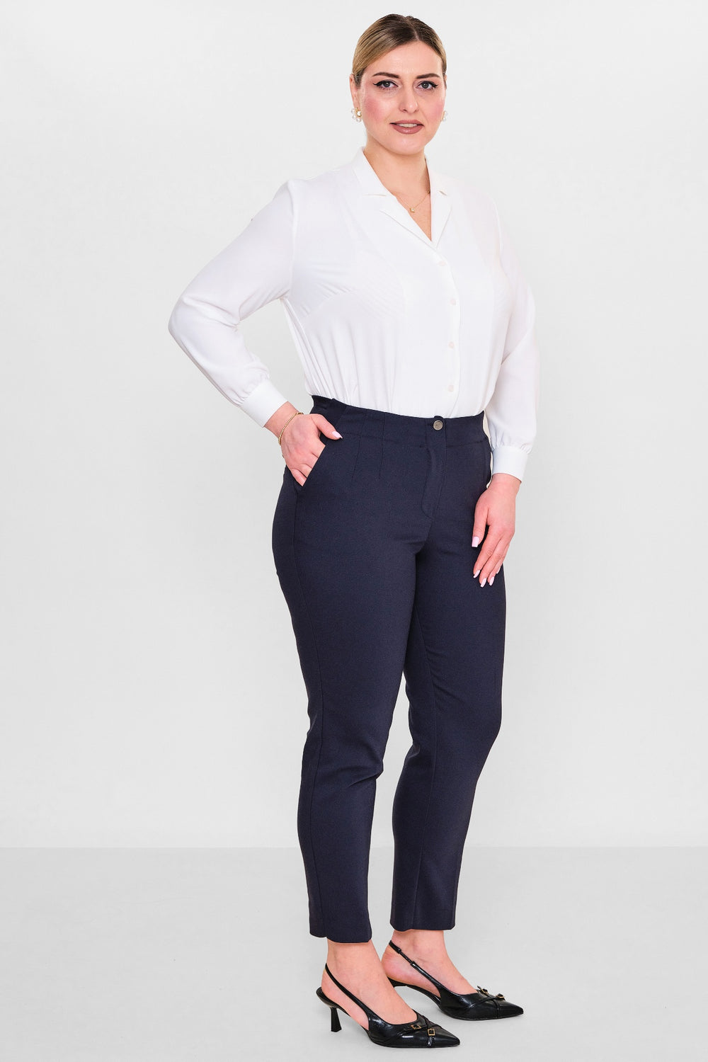 Devatex - Plus Size Trousers (DVT3102-383-42-48B) - 8690200128011