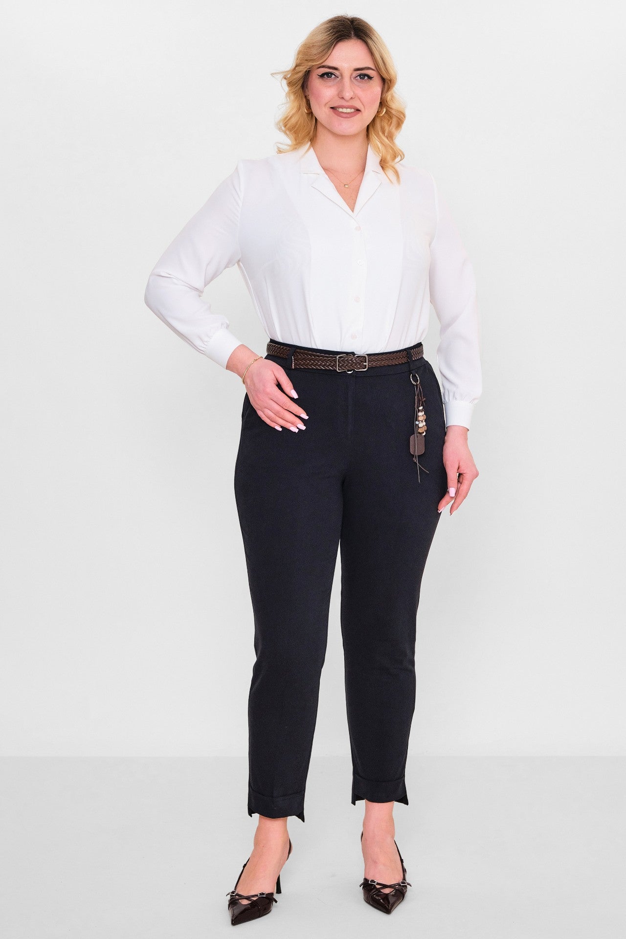 Devatex - Plus Size Trousers (DVT3113-075-42-48B) - 8690200128110