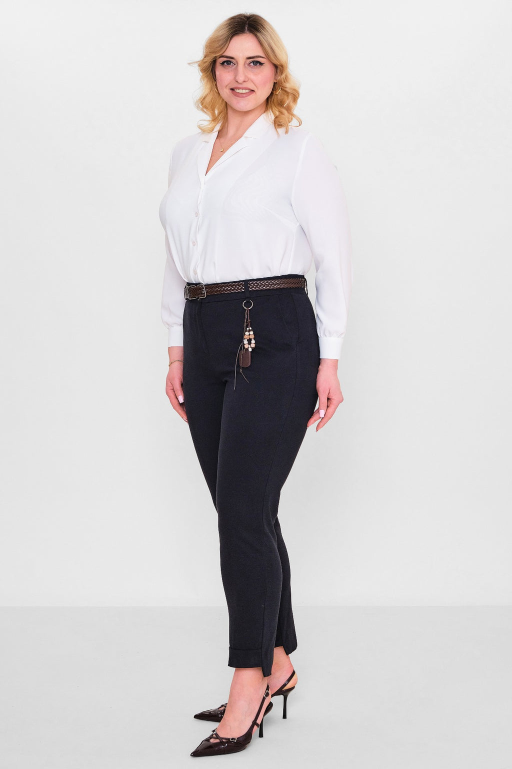 Devatex - Plus Size Trousers (DVT3113-075-42-48B) - 8690200128110