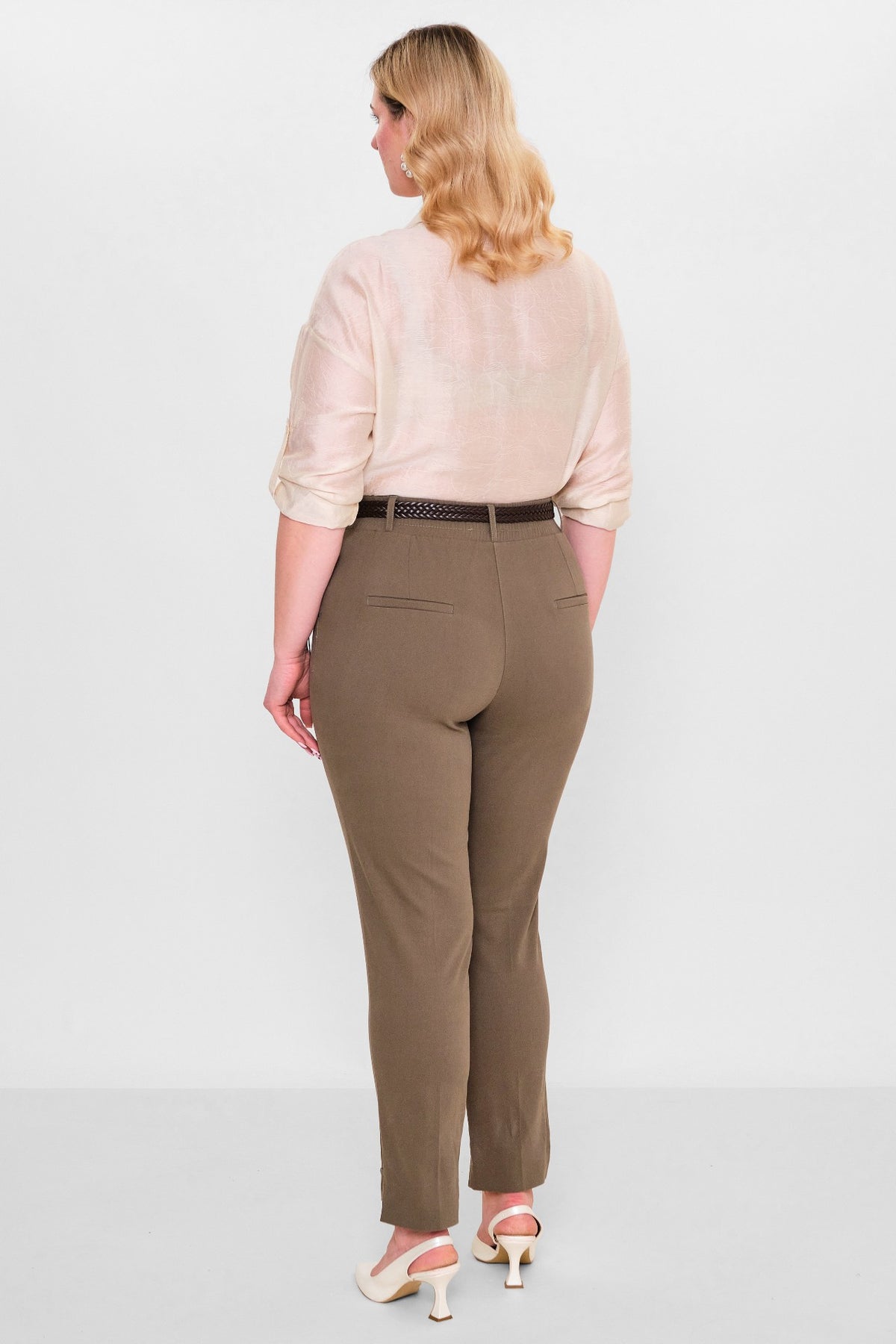 Devatex - Plus Size Trousers (DVT3113-075-42-48B) - 8690200128127
