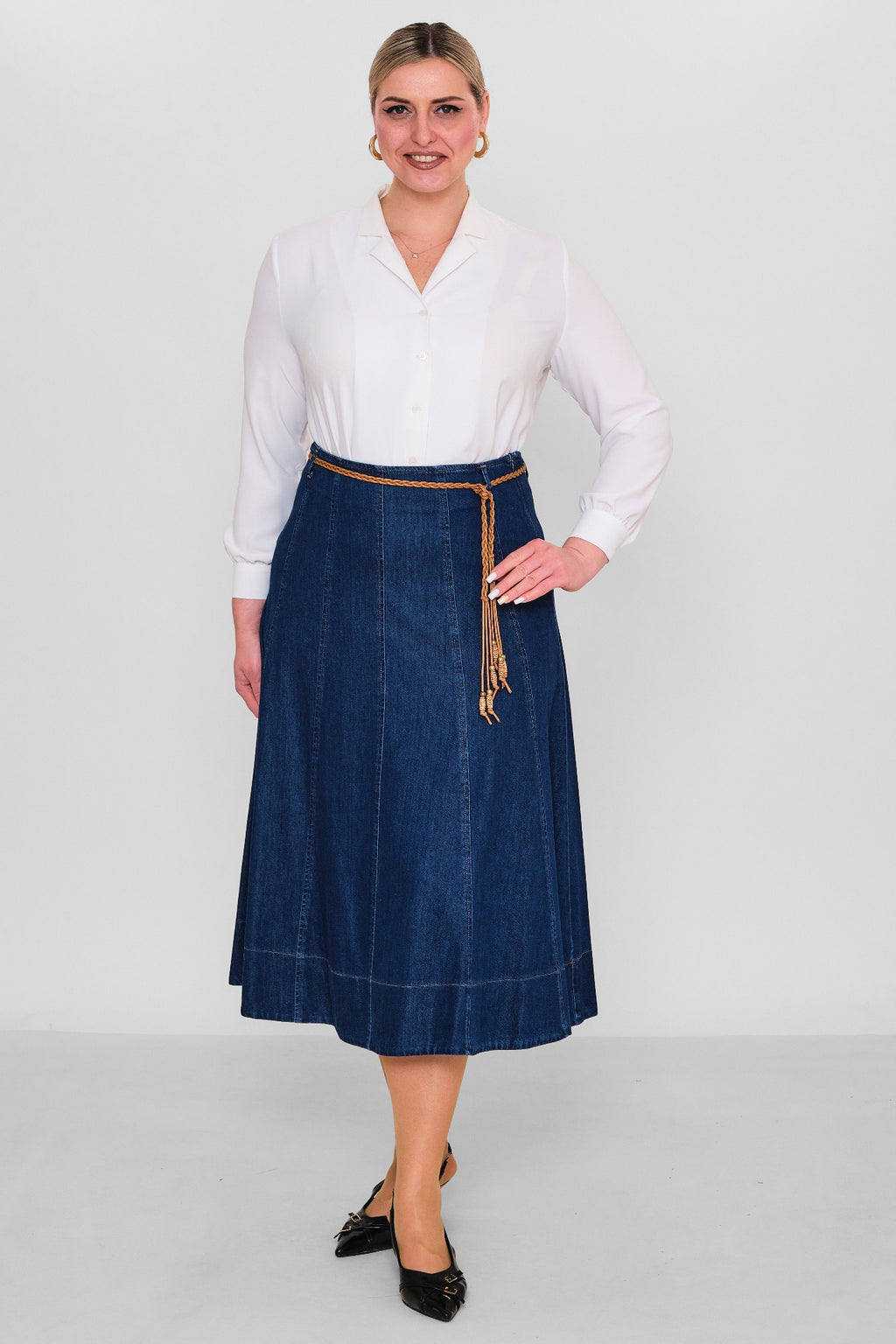 Elitline - Plus Size Skirt (ELT26Y2-37-4013) - 8690200128325