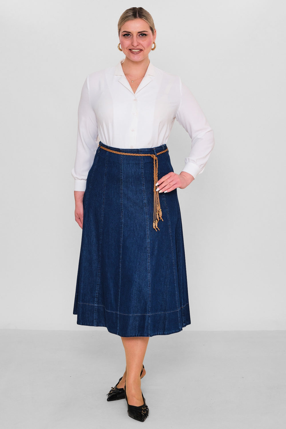 Elitline - Plus Size Skirt (ELT26Y2-37-4013) - 8690200128325