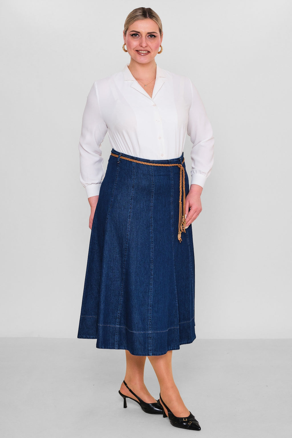 Elitline - Plus Size Skirt (ELT26Y2-37-4013) - 8690200128325
