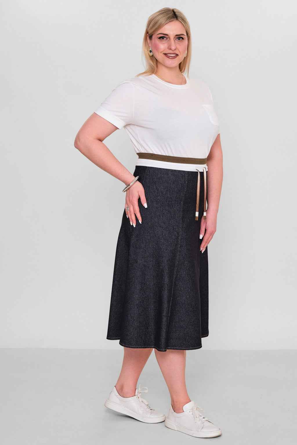Elitline - Plus Size Skirt (ELT26Y2-34-4014) - 8690200128332