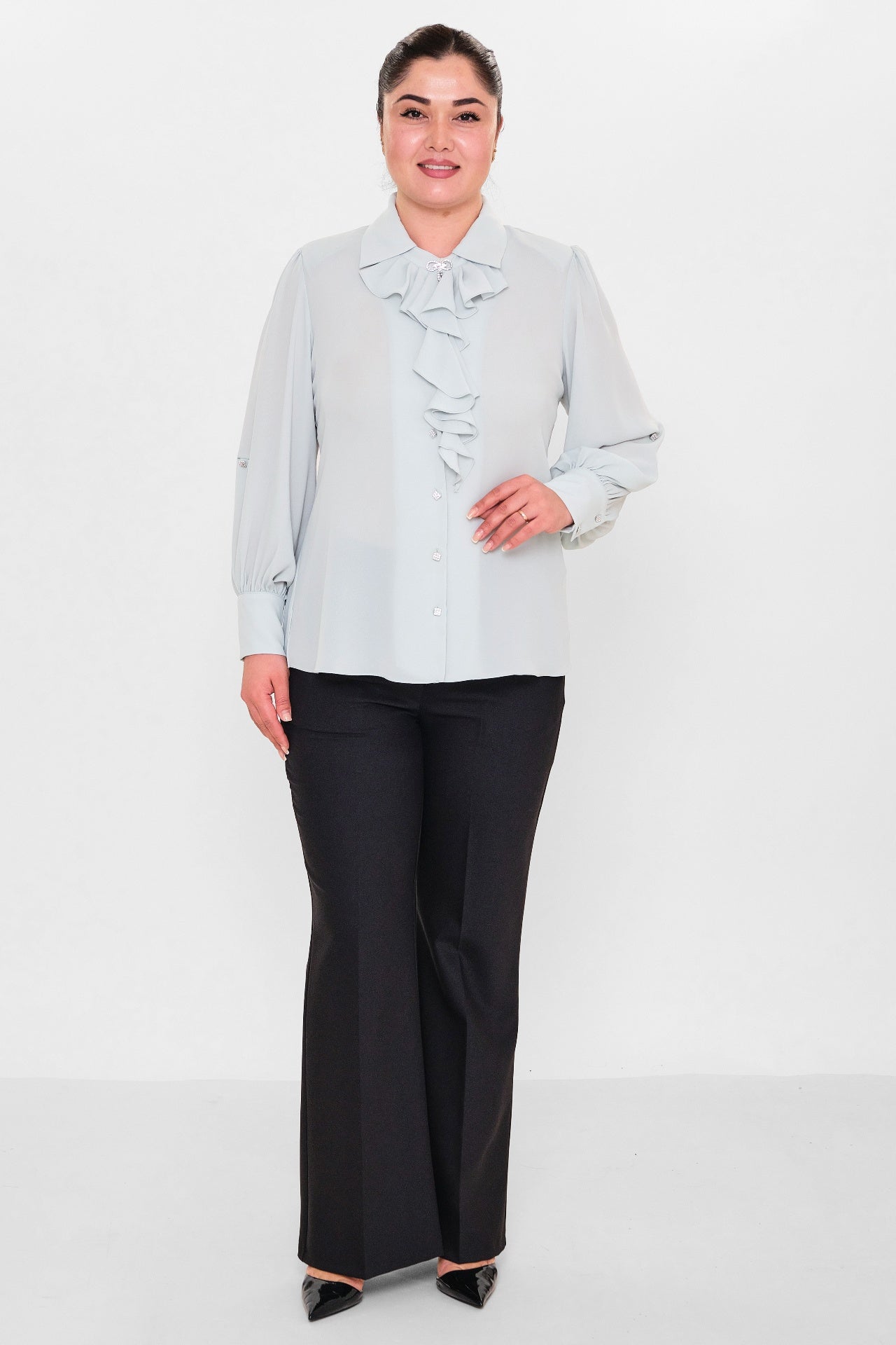 Ki̇fayet - Plus Size Shirt (KFY26Y17170-01) - 8690200128400