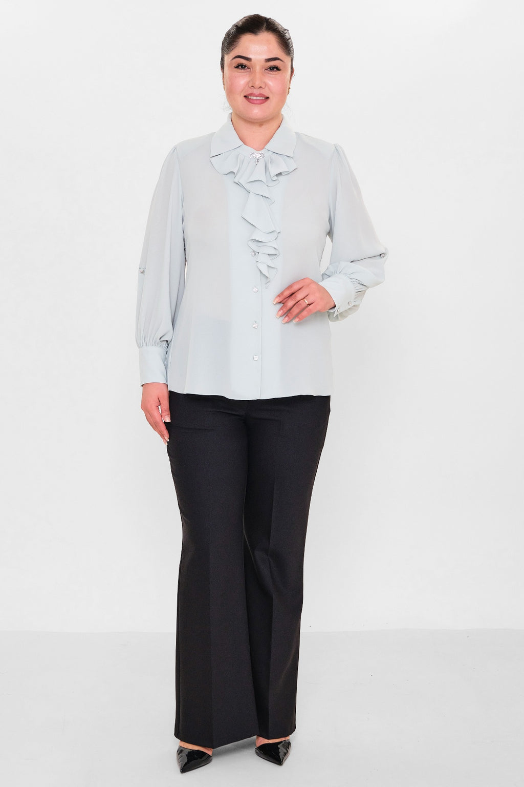 Kifayet - Plus Size Shirt (KFY26Y17170-01) - 8690200128400