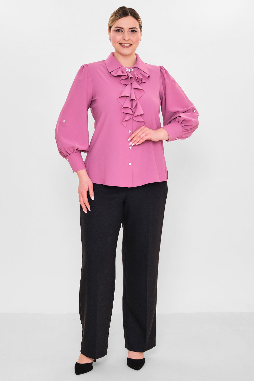 Kifayet - Plus Size Shirt (KFY26Y17170-01) - 8690200128417