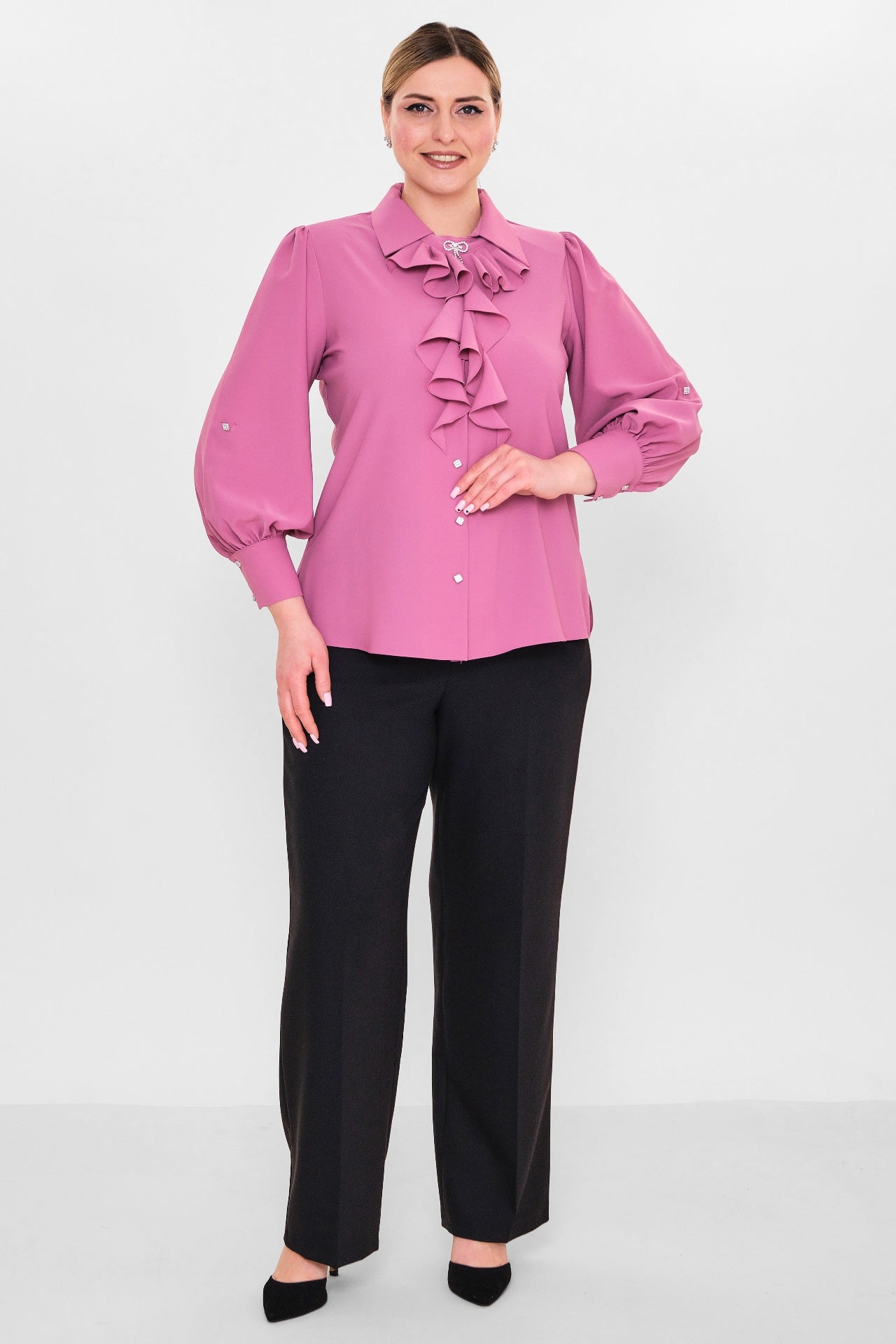 Kifayet - Plus Size Shirt (KFY26Y17170-01) - 8690200128417