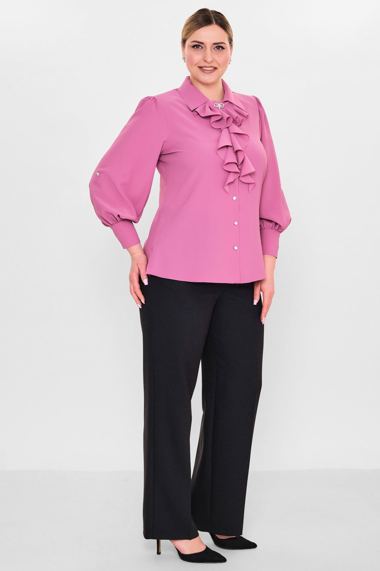 Kifayet - Plus Size Shirt (KFY26Y17170-01) - 8690200128417