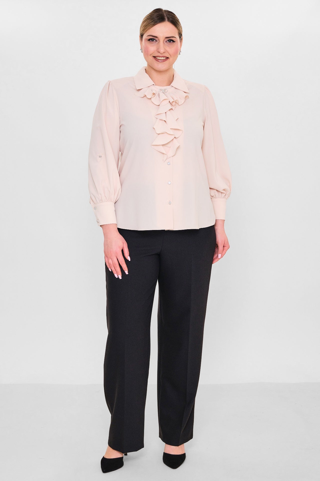 Kifayet - Plus Size Shirt (KFY26Y17170-01) - 8690200128431