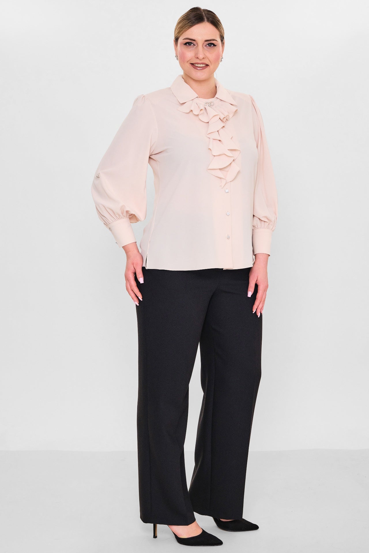 Kifayet - Plus Size Shirt (KFY26Y17170-01) - 8690200128431