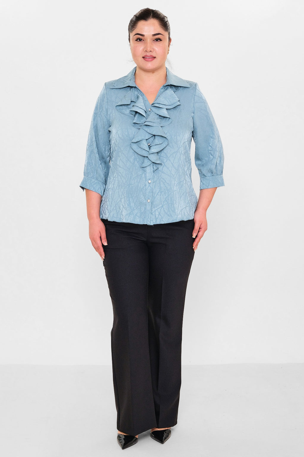 Kifayet - Plus Size Shirt (KFY26Y18508-01) - 8690200128462