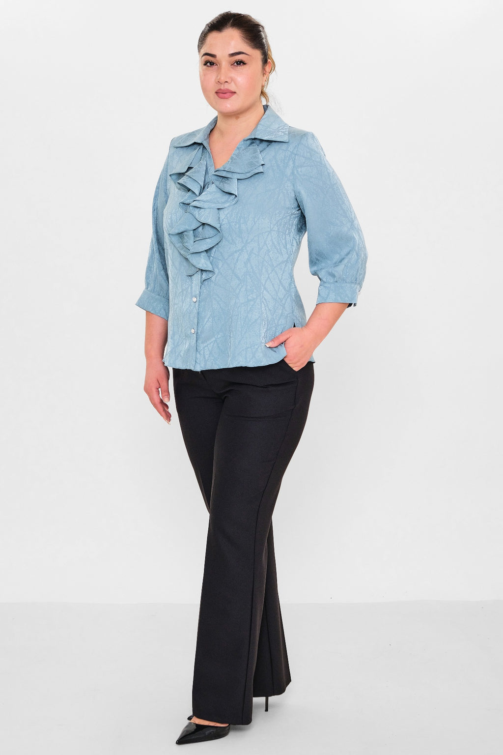 Kifayet - Plus Size Shirt (KFY26Y18508-01) - 8690200128462