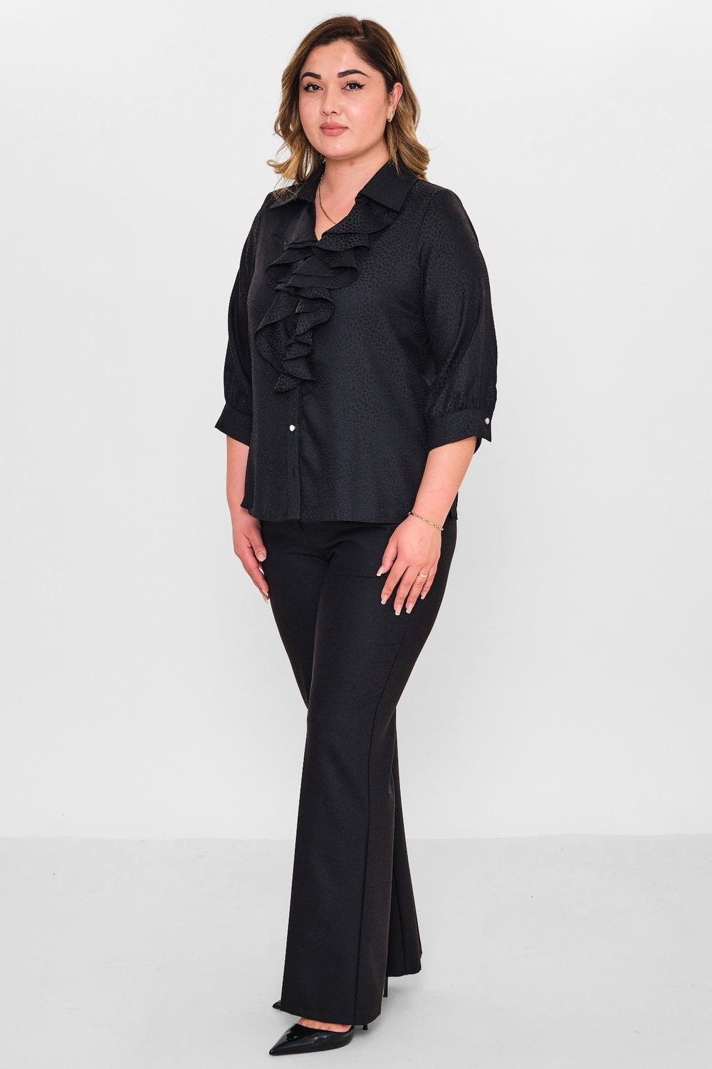 Kifayet - Plus Size Shirt (KFY26Y18508-01) - 8690200128486