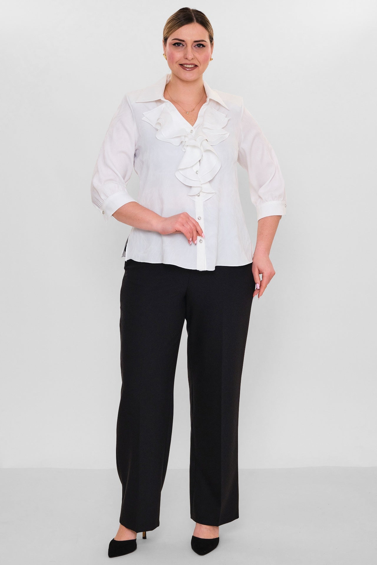 Kifayet - Plus Size Shirt (KFY26Y18508-01) - 8690200128493