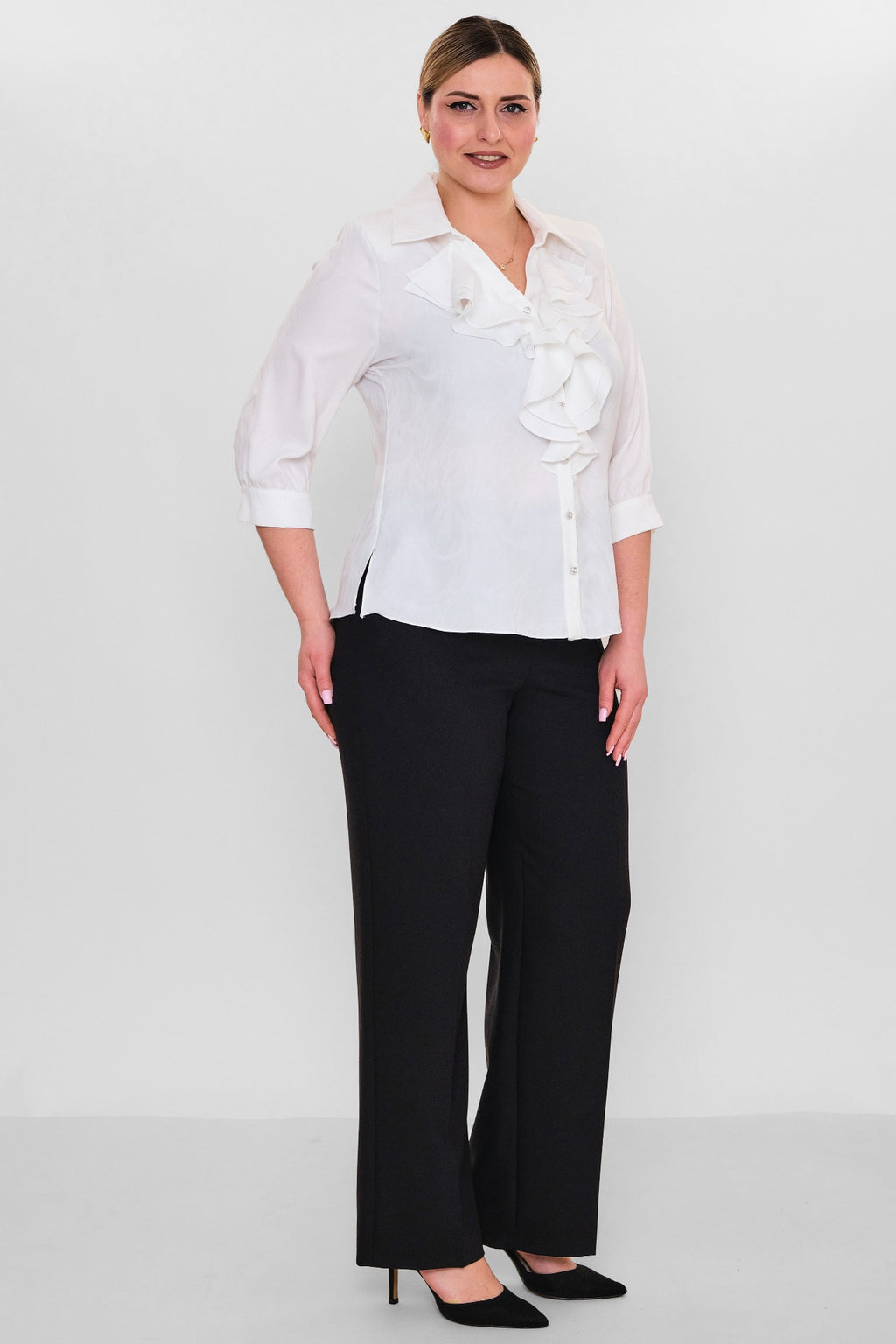 Kifayet - Plus Size Shirt (KFY26Y18508-01) - 8690200128493