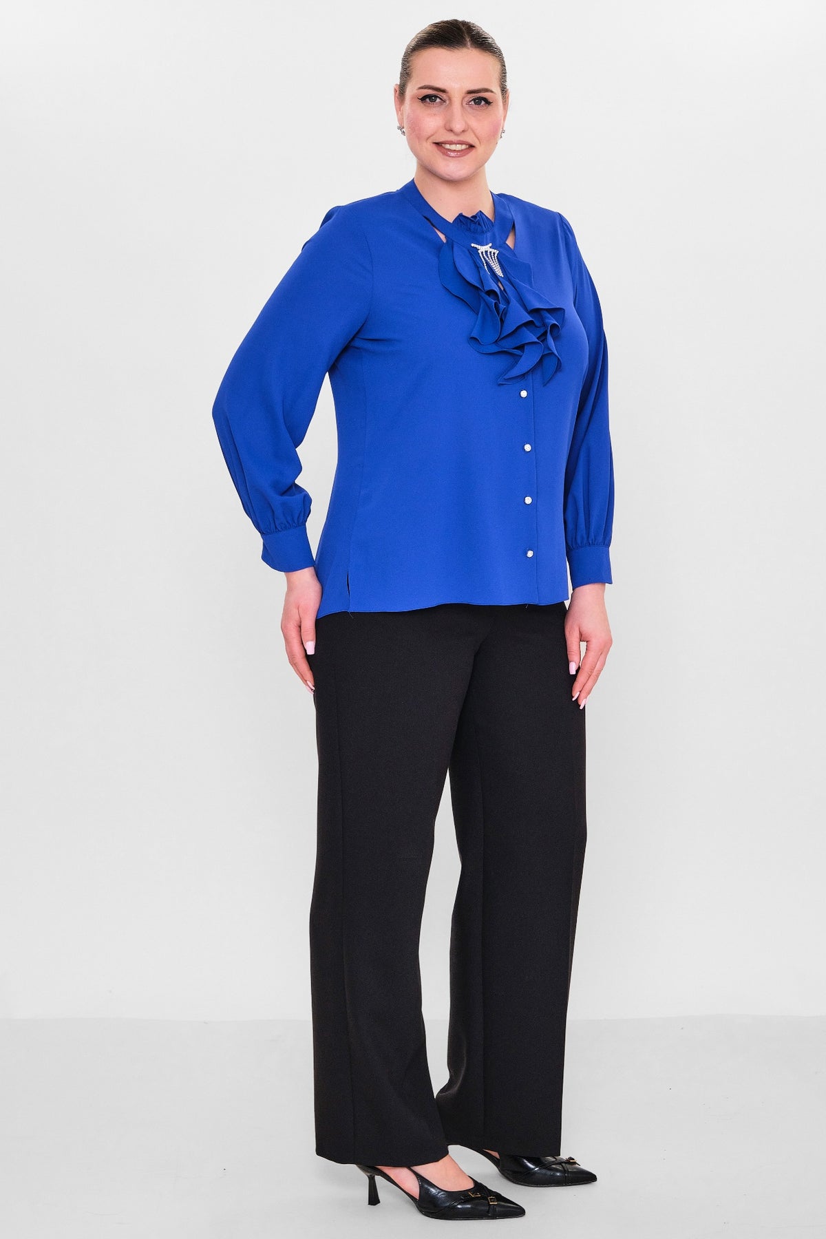 Kifayet - Plus Size Shirt (KFY26Y18703-01) - 8690200128516