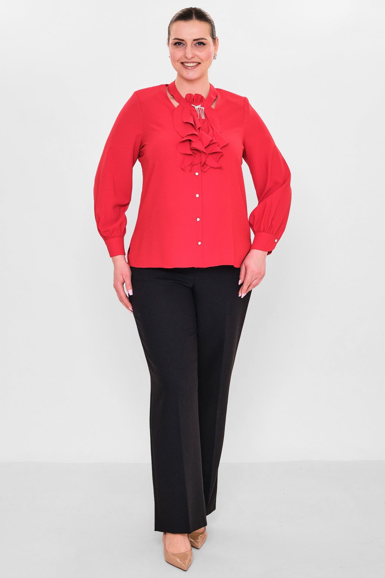 Kifayet - Plus Size Shirt (KFY26Y18703-01) - 8690200128523