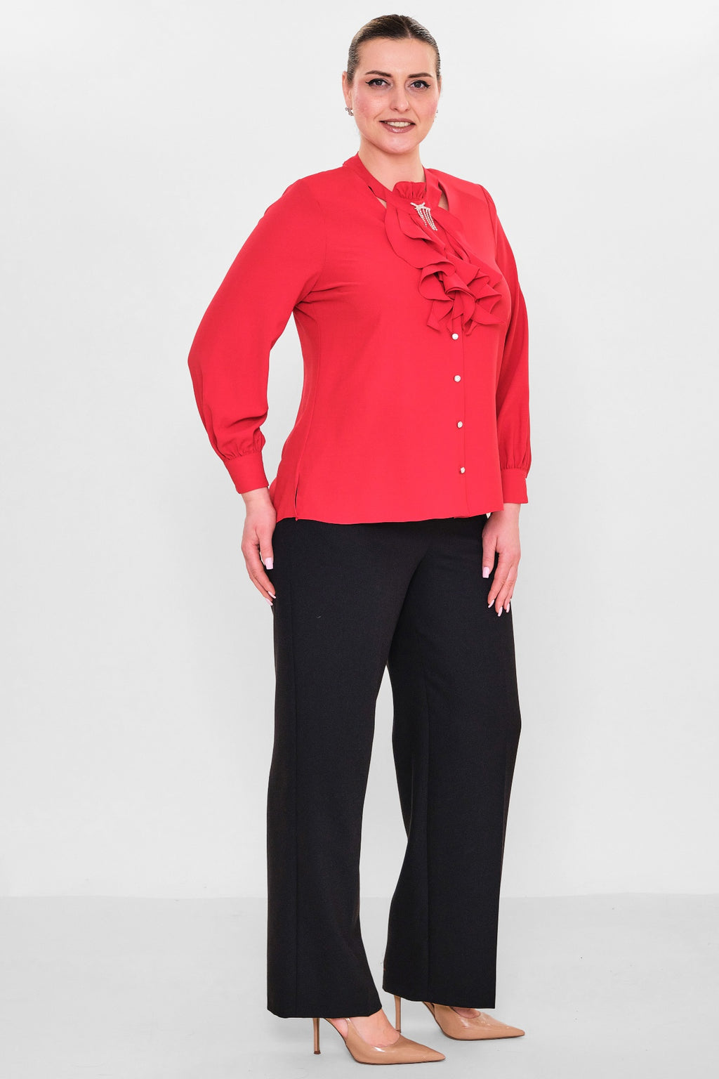 Kifayet - Plus Size Shirt (KFY26Y18703-01) - 8690200128523