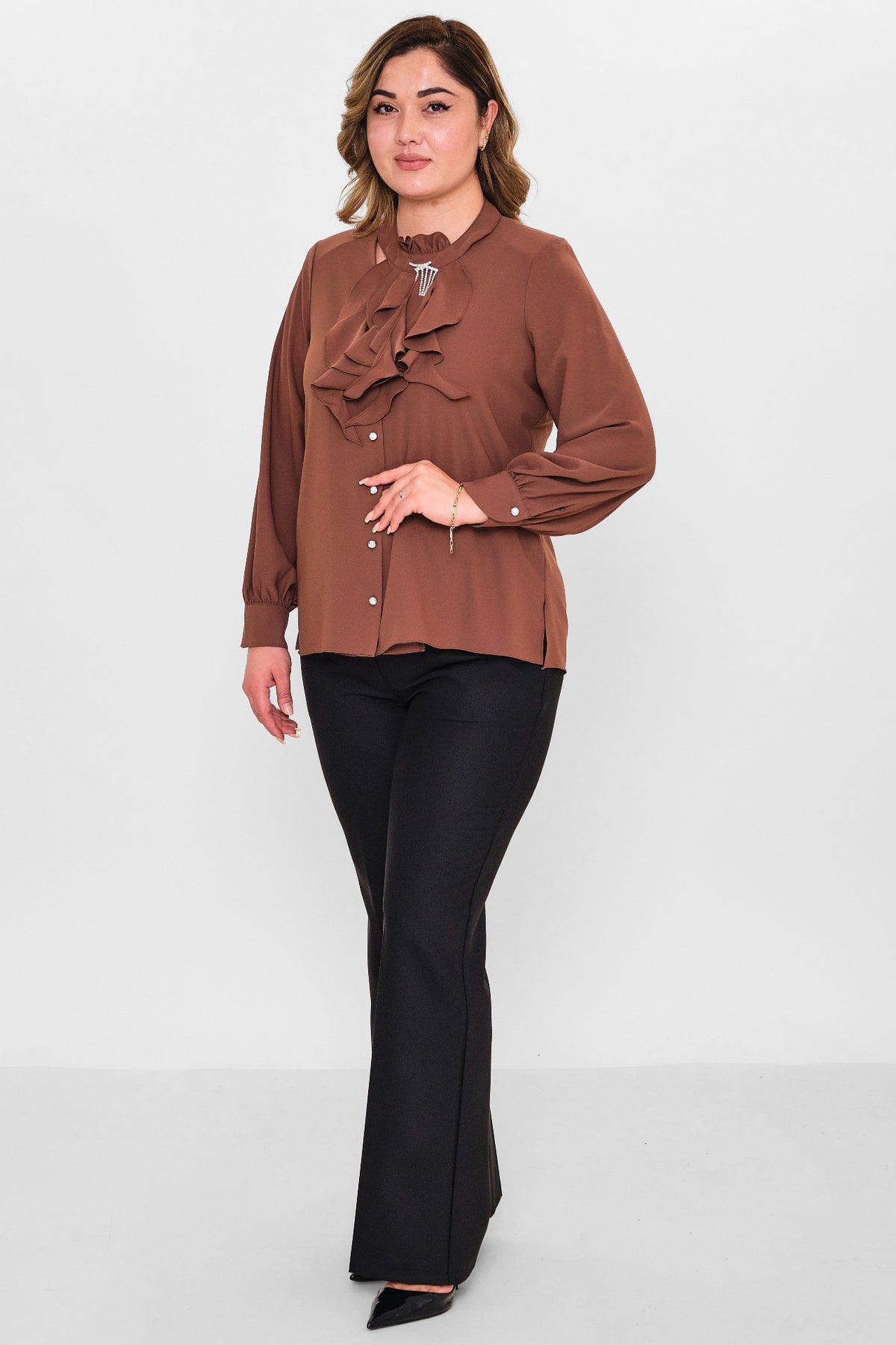 Kifayet - Plus Size Shirt (KFY26Y18703-01) - 8690200128530