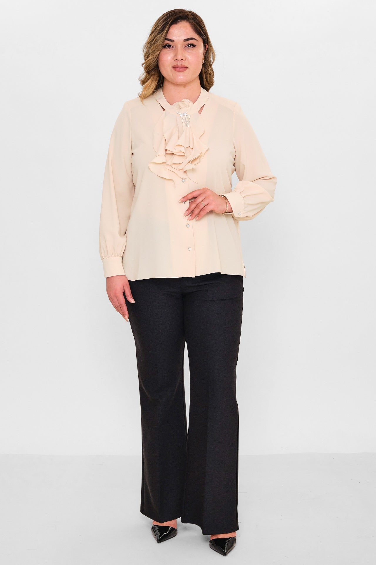 Kifayet - Plus Size Shirt (KFY26Y18703-01) - 8690200128554