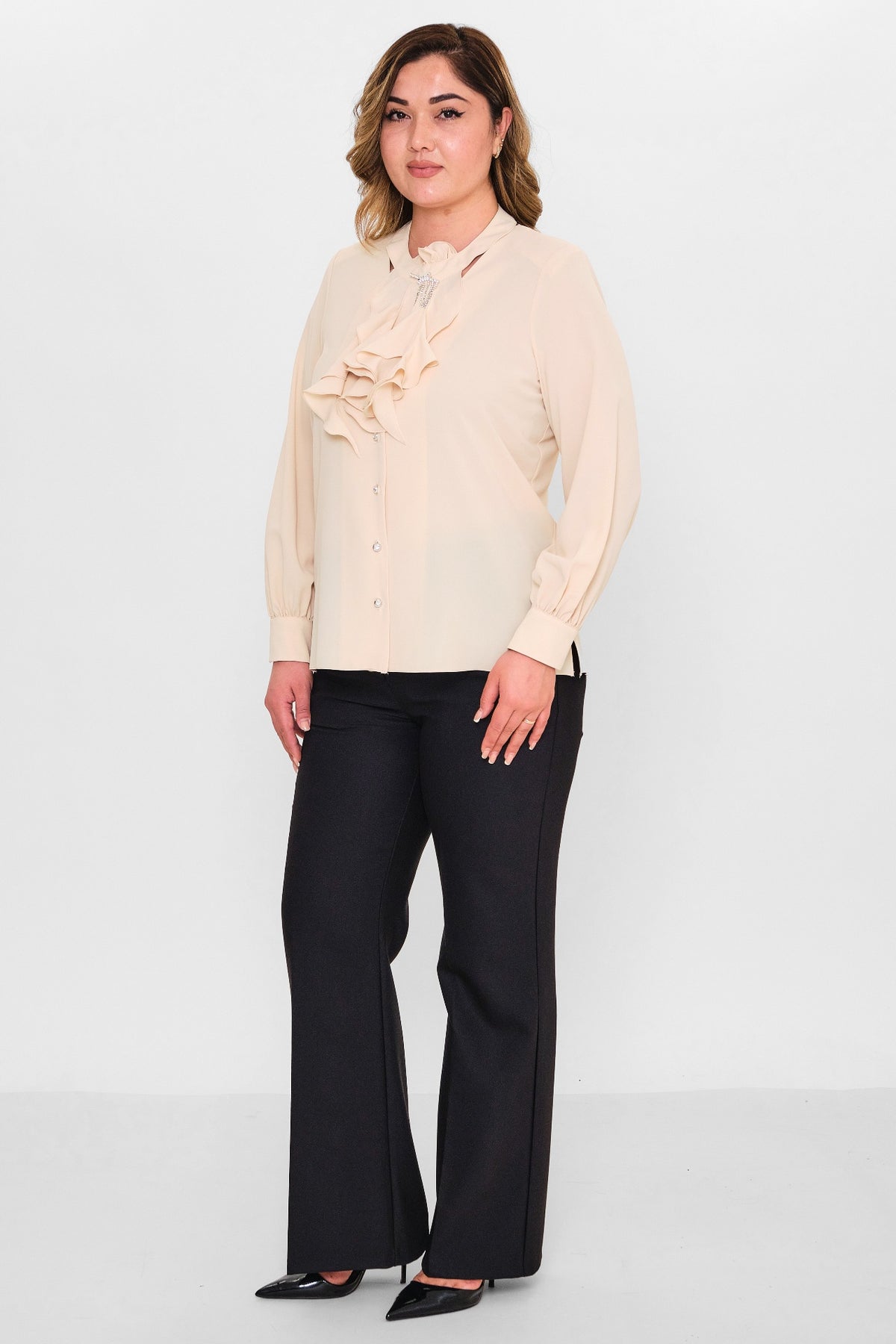 Kifayet - Plus Size Shirt (KFY26Y18703-01) - 8690200128554