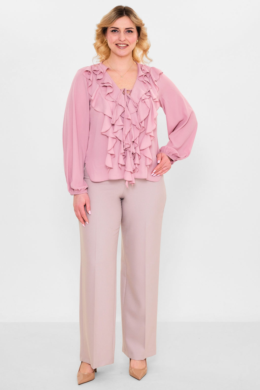 Welike - Plus Size Blouse (WLK26Y1435) - 8690200128615