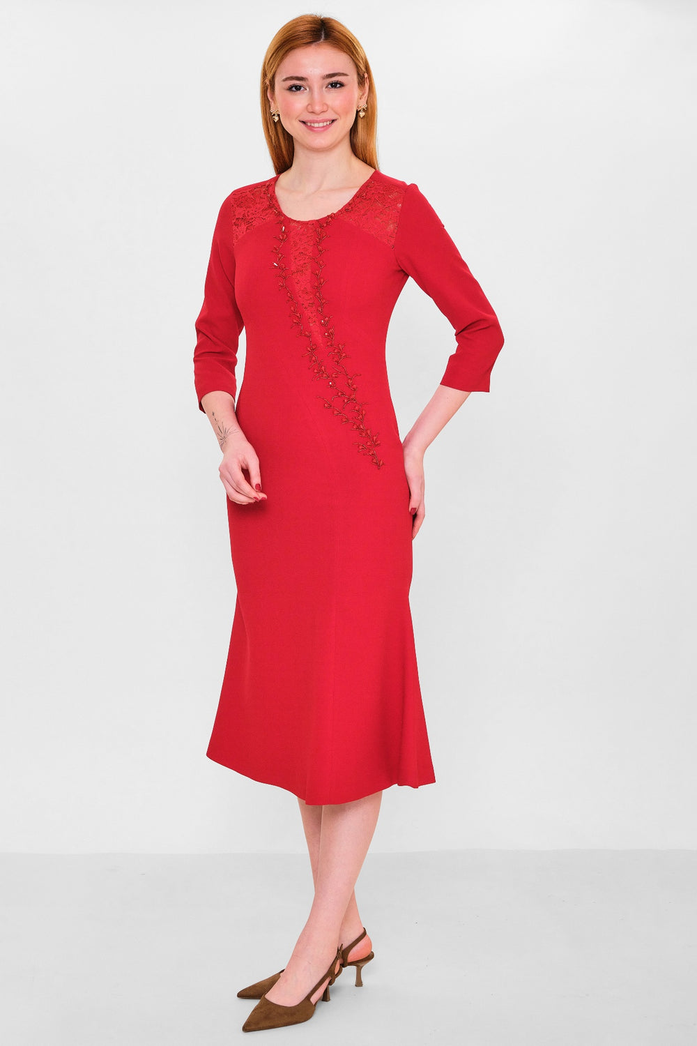 Kedma - Regular Size Dress (KDM26Y8-98058) - 8690200129438