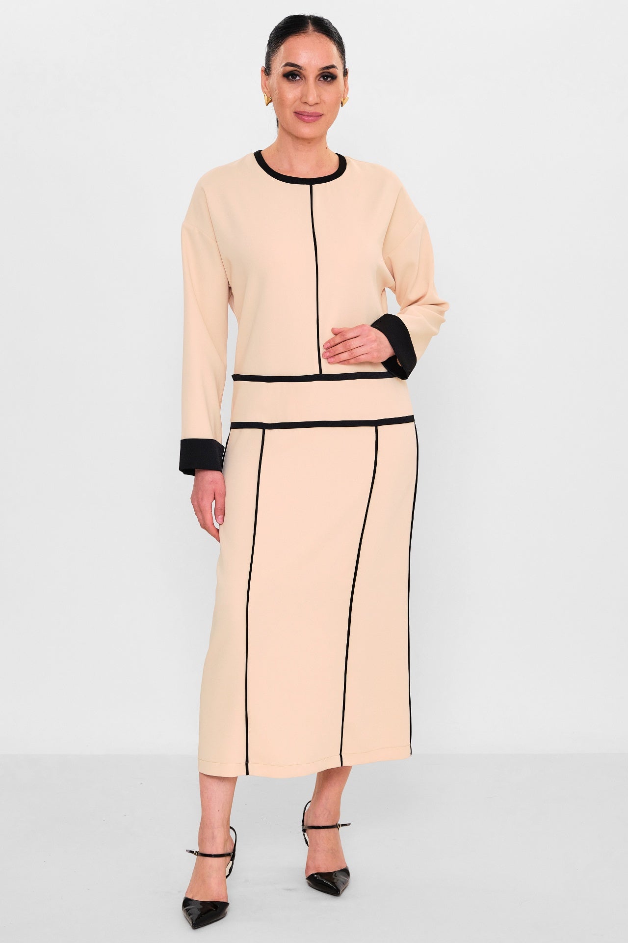 Mimya - Plus Size Dress (MIM26Y23342) - 8690200129513