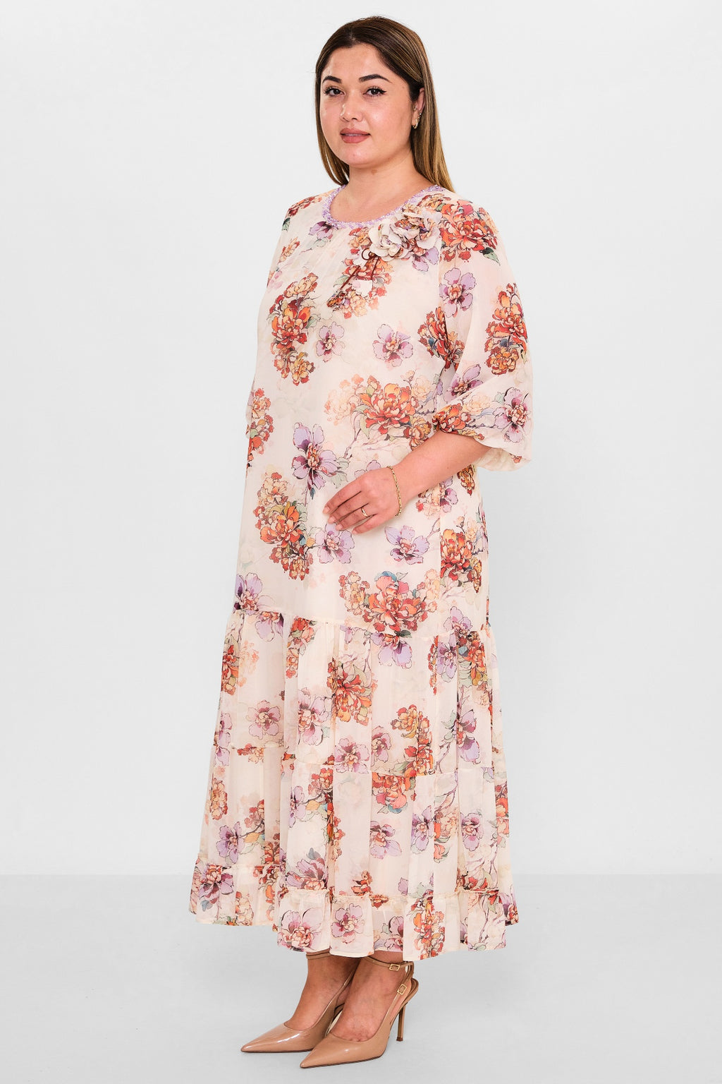 Gumanize - Plus Size Dress (GMZ2025-1066-7599) - 8690200129537