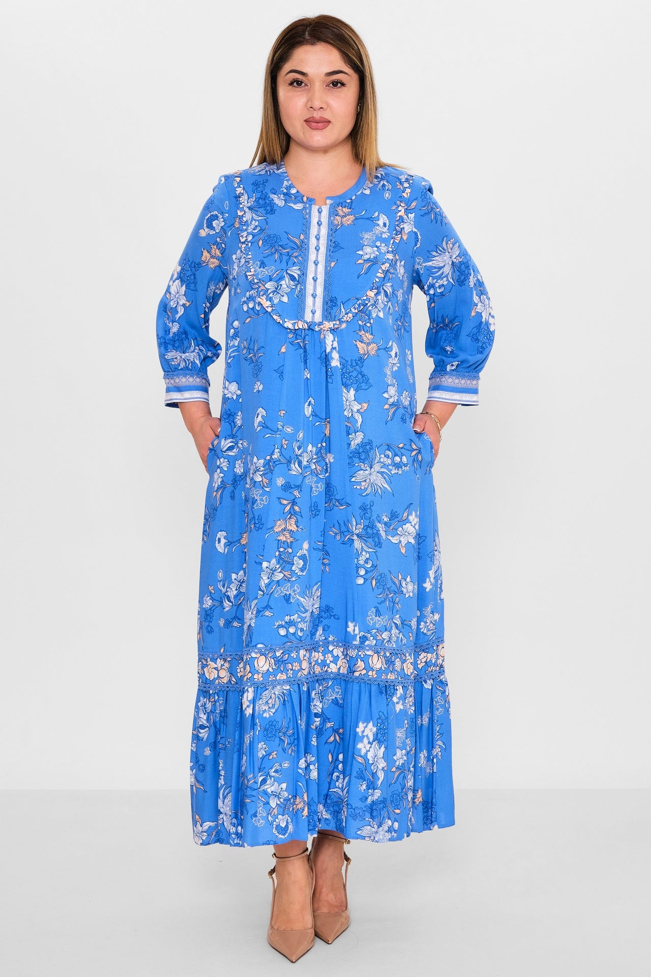 Gumanize - Plus Size Dress (GMZ2025-1145-7623) - 8690200129544